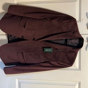 Ralph Lauren boys 18 regular burgundy celebration blazer